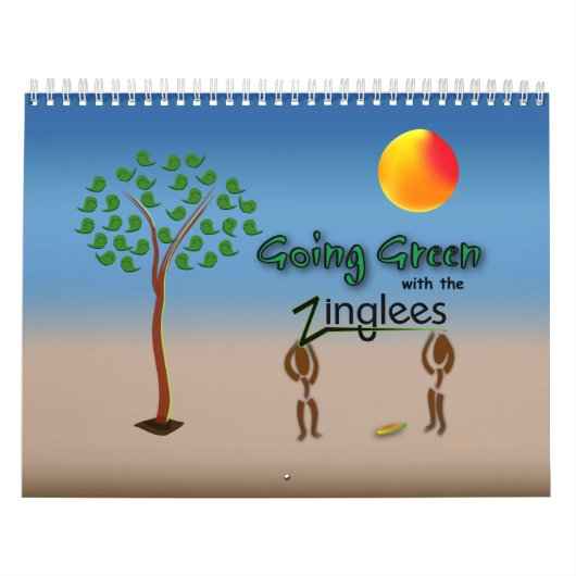 Groen met de agenda van Zingwijnmoer Kalender (Hoes)