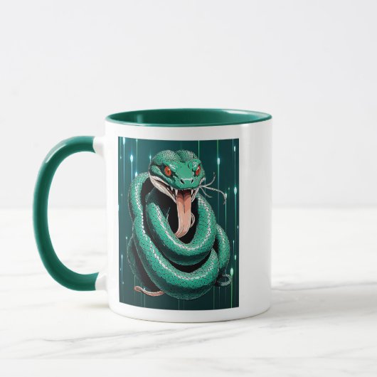 Groen met de Rode Yeux. Mok (Links)