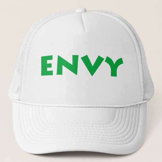 Groen met Envy Trucker Hat Trucker Pet (Voorkant)