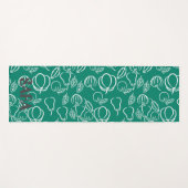 Groen met fruitelegant alleen voor jou yoga mat (Voorkant (horizontaal))