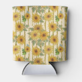 GROEN MET GEEL & GOUDEN HERFST ZONNEBLOEMEN BLIKJESKOELER (Voorkant)