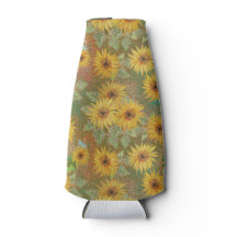 GROEN MET GEEL & GOUDEN HERFST ZONNEBLOEMEN