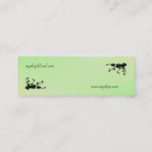 Groen met Geel Kiss Elegant Visitekaartje (Achterkant)