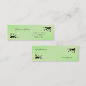 Groen met Geel Kiss Elegant Visitekaartje (Voorkant / Achterkant)