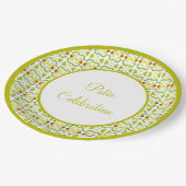 Groen met geel papieren bordje (Gekanteld)