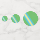Groen met gele pijp confetti (Achterkanten)