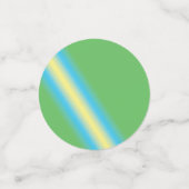 Groen met gele pijp confetti (Kleine voorkant)