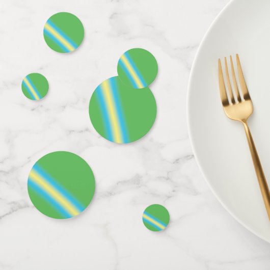 Groen met gele pijp confetti (Groep)
