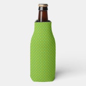 Groen met Gele Stippen Flesjeskoeler (Fles Voorkant)