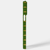 GROEN MET GOLD FLEUR DI LIS PATTERN Case-Mate iPhone CASE (Achterkant / Rechts)