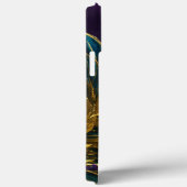 Groen met goud Case-Mate iPhone case (Achterkant / Rechts)
