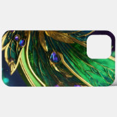 Groen met goud Case-Mate iPhone case (Achterkant (horizontaal))