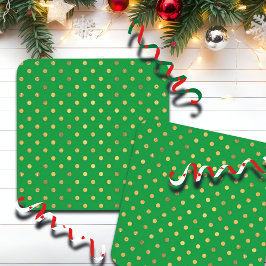 Groen met Gouden Glitter Stippen Bier Onderzetter