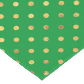 Groen met Gouden Glitter Stippen Korte Tafelloper (Hoek)