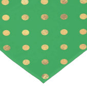 Groen met Gouden Glitter Stippen Medium Tafelloper (Hoek)