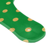 Groen met Gouden Glitter Stippen Snijplank (Hoek)