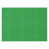 Groen met Gouden Glitter Stippen Tafelkleed (Voorkant (Horizontaal))