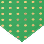 Groen met Gouden Glitter Stippen Tafelkleed (Gekanteld)