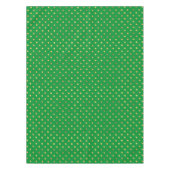 Groen met Gouden Glitter Stippen Tafelkleed (Voorkant)