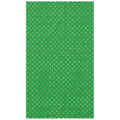 Groen met Gouden Glitter Stippen Tafelkleed (Voorkant)