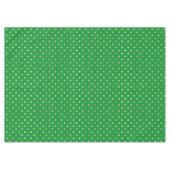 Groen met Gouden Glitter Stippen Tafelkleed (Voorkant (Horizontaal))