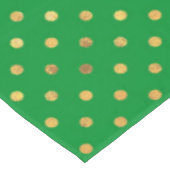 Groen met Gouden Glitter Stippen Tafelkleed (Gekanteld)