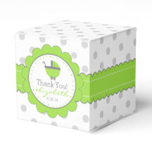Groen met grijs Polka Dots Baby shower