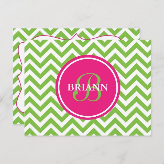 Groen met jaloezie briefkaart (Voorkant / Achterkant)