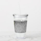 Groen met juwelen versierde vlinder acryl drinkbeker (Links)