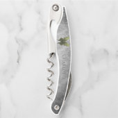 Groen met juwelen versierde vlinder kurkentrekker (Voorkant)