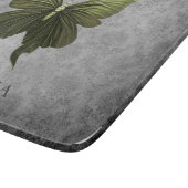 Groen met juwelen versierde vlinder snijplank (Hoek)