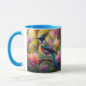 Groen met kop Jay Fantasy Bird (Links)