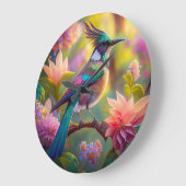 Groen met kop Jay Fantasy Bird Grote Klok (Hoek)