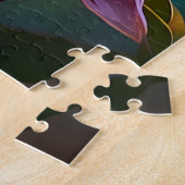 Groen met kop Jay Fantasy Bird Legpuzzel (Zijkant)