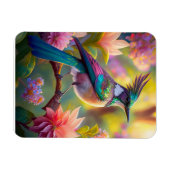 Groen met kop Jay Fantasy Bird Magneet (Horizontaal)