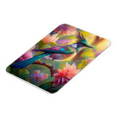 Groen met kop Jay Fantasy Bird Magneet (Linkerzijde)