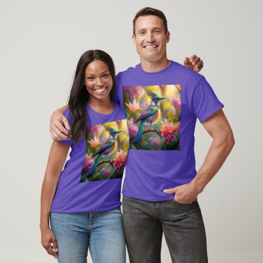 Groen met kop Jay Fantasy Bird T-shirt (Unisex)