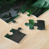 Groen met kristallen bol legpuzzel (Zijkant)