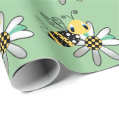 Groen met luchtbed cadeaupapier (Rol Hoek)