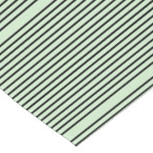 Groen met moderne streep korte tafelloper (Hoek)