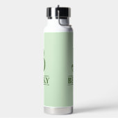 Groen met Monogram Waterfles (Links)