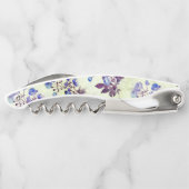 groen met Paarse Floral Print Kurkentrekker (Achterkant)