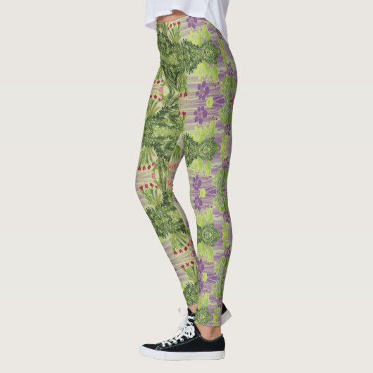Groen met Paarse Leggings (Links)
