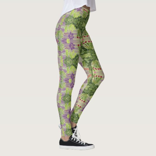 Groen met Paarse Leggings (Rechts)