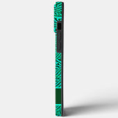 Groen met patroon Case-Mate iPhone case (Achterkant / Links)
