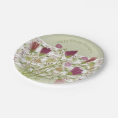 Groen met patroon papieren bordje (Gekanteld)