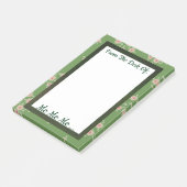 Groen met peach post-it® notes (Schuin)