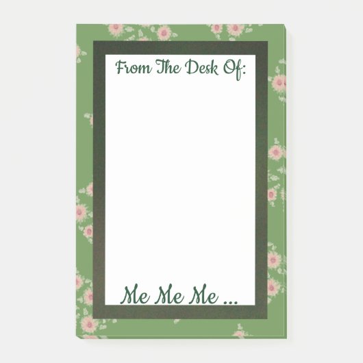 Groen met peach post-it® notes (Voorkant)