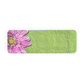 Groen met Roze Daisy Blank Labels (Voorkant)