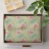 Groen met Watermeloenpatroon Tissuepapier (Geschenk)